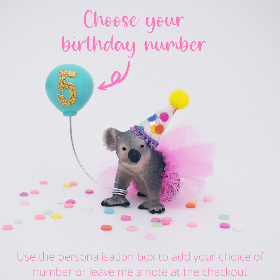 koala with party hat