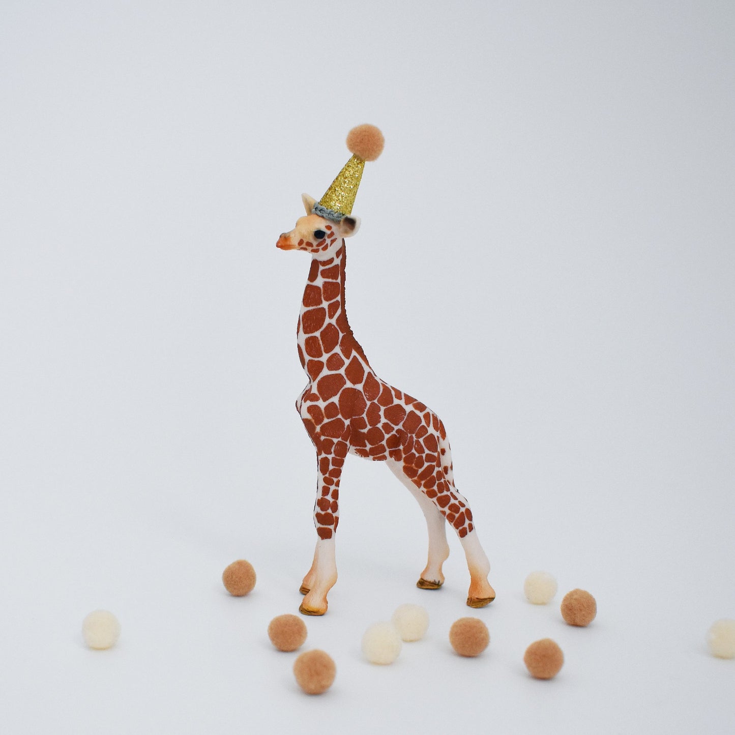 sage green giraffe cake topper