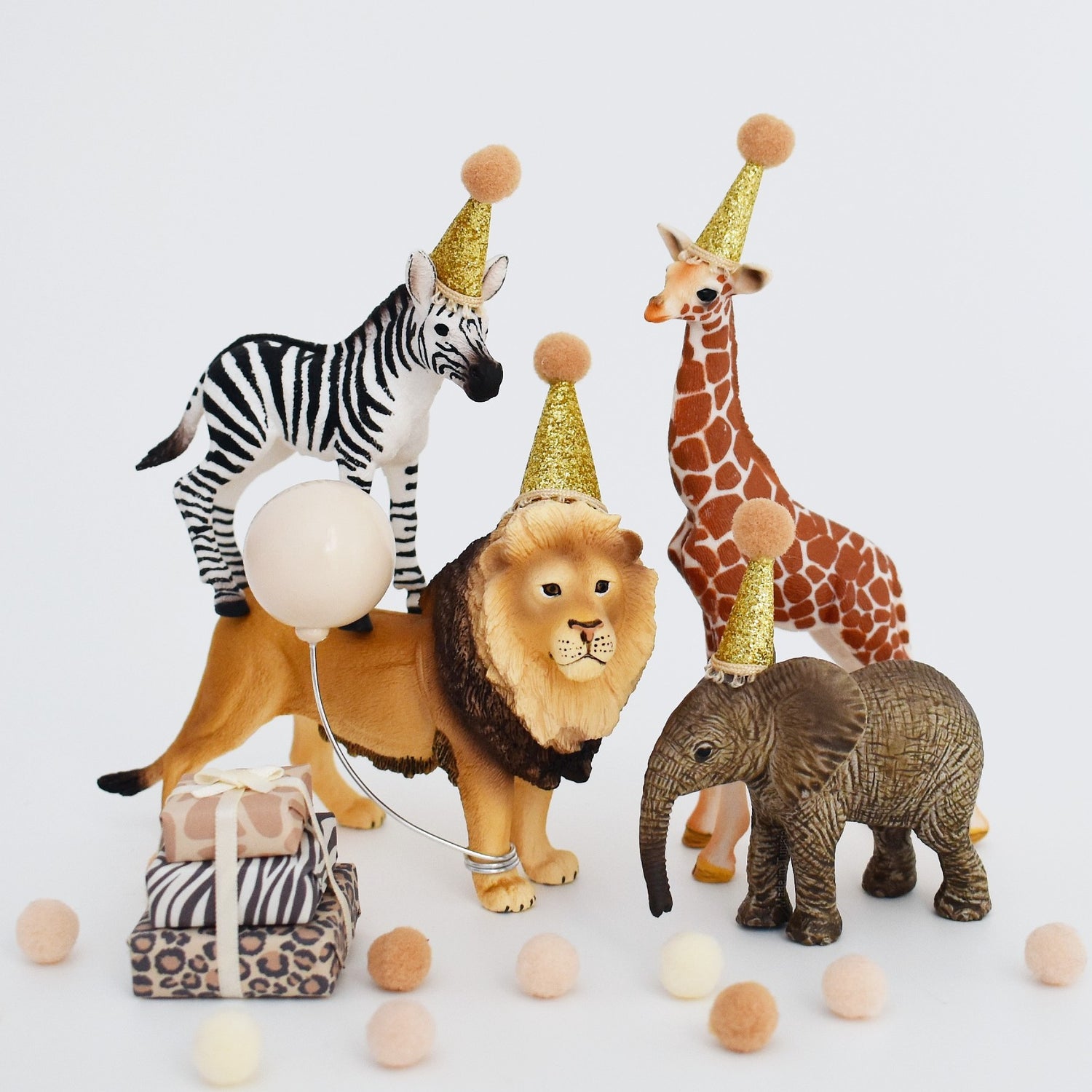 safari party animal cake toppers 