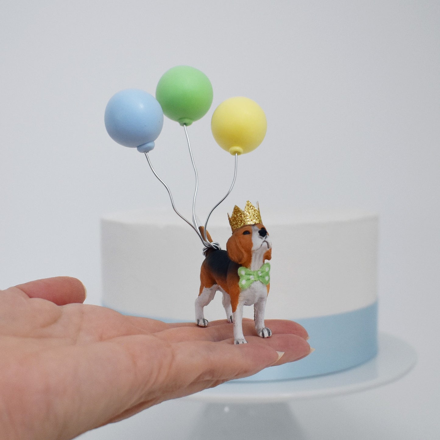 READY TO POST Beagle Dog Cake Topper