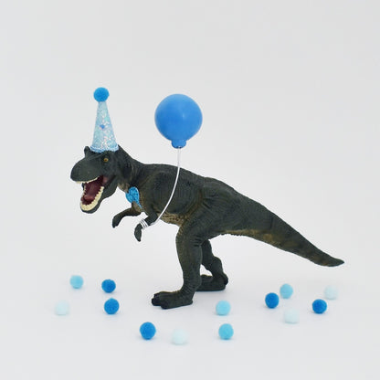 READY TO POST Blue T-Rex Dinosaur Cake Topper