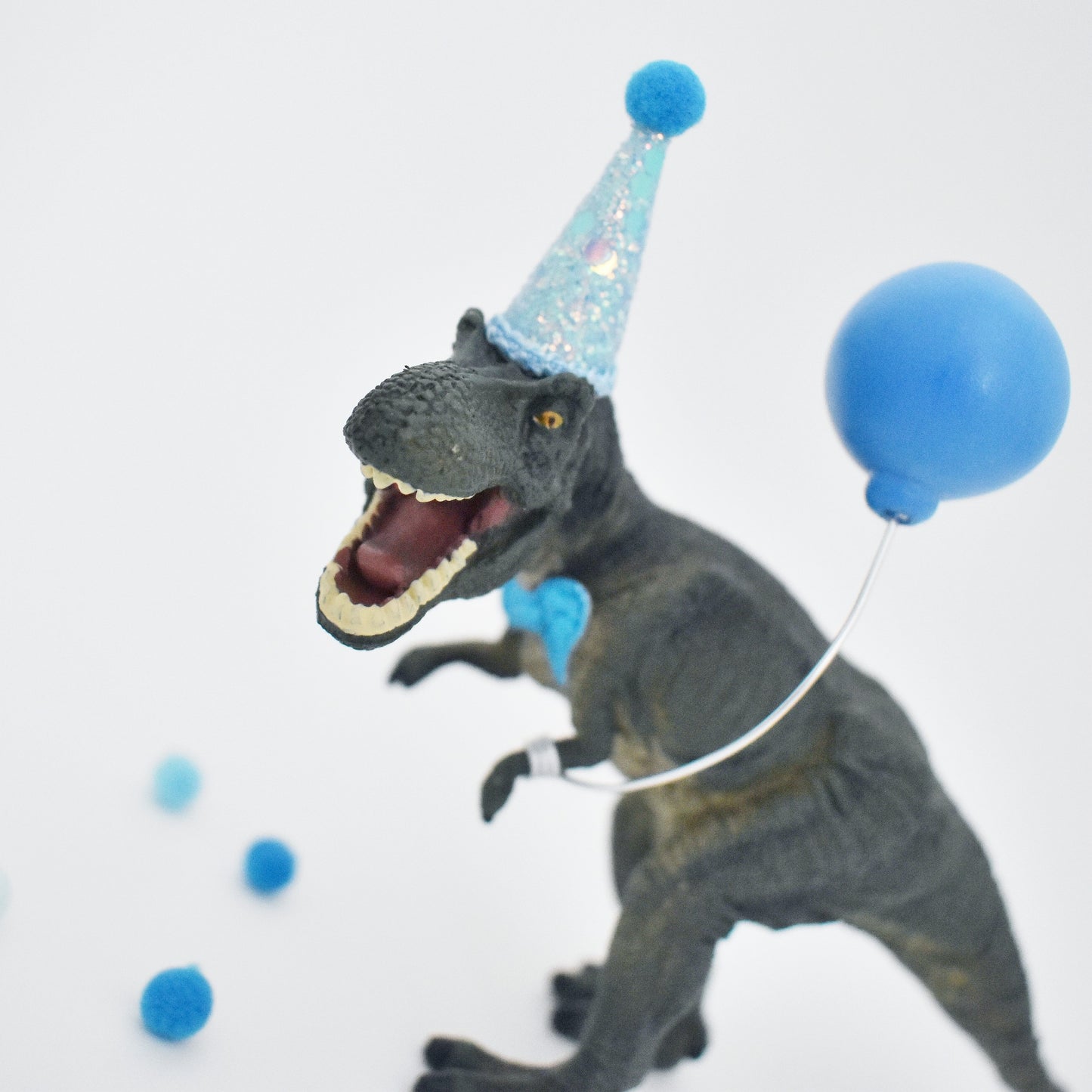 READY TO POST Blue T-Rex Dinosaur Cake Topper