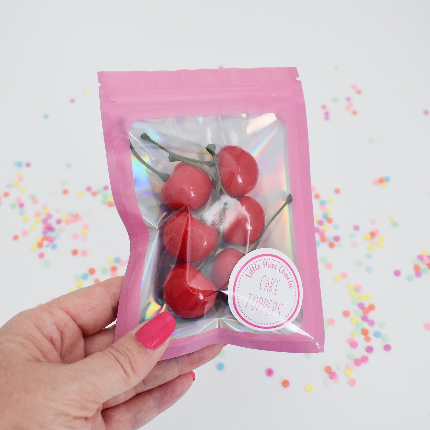 artificial cherries for cake and cupcake decorations