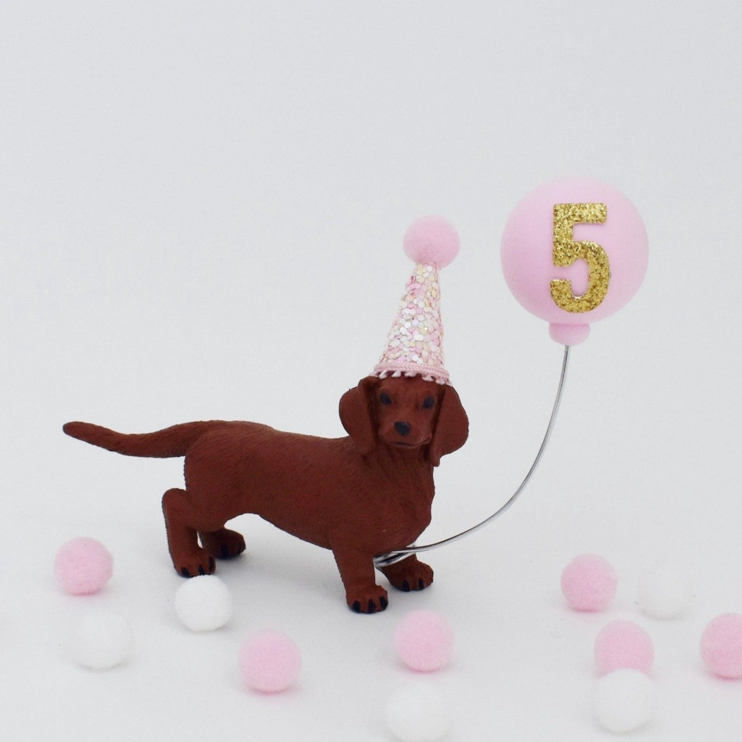 dachshund cake topper