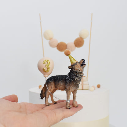 wolf themed birthday cake