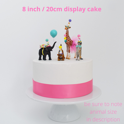 Rainbow Safari Animal Cake Toppers