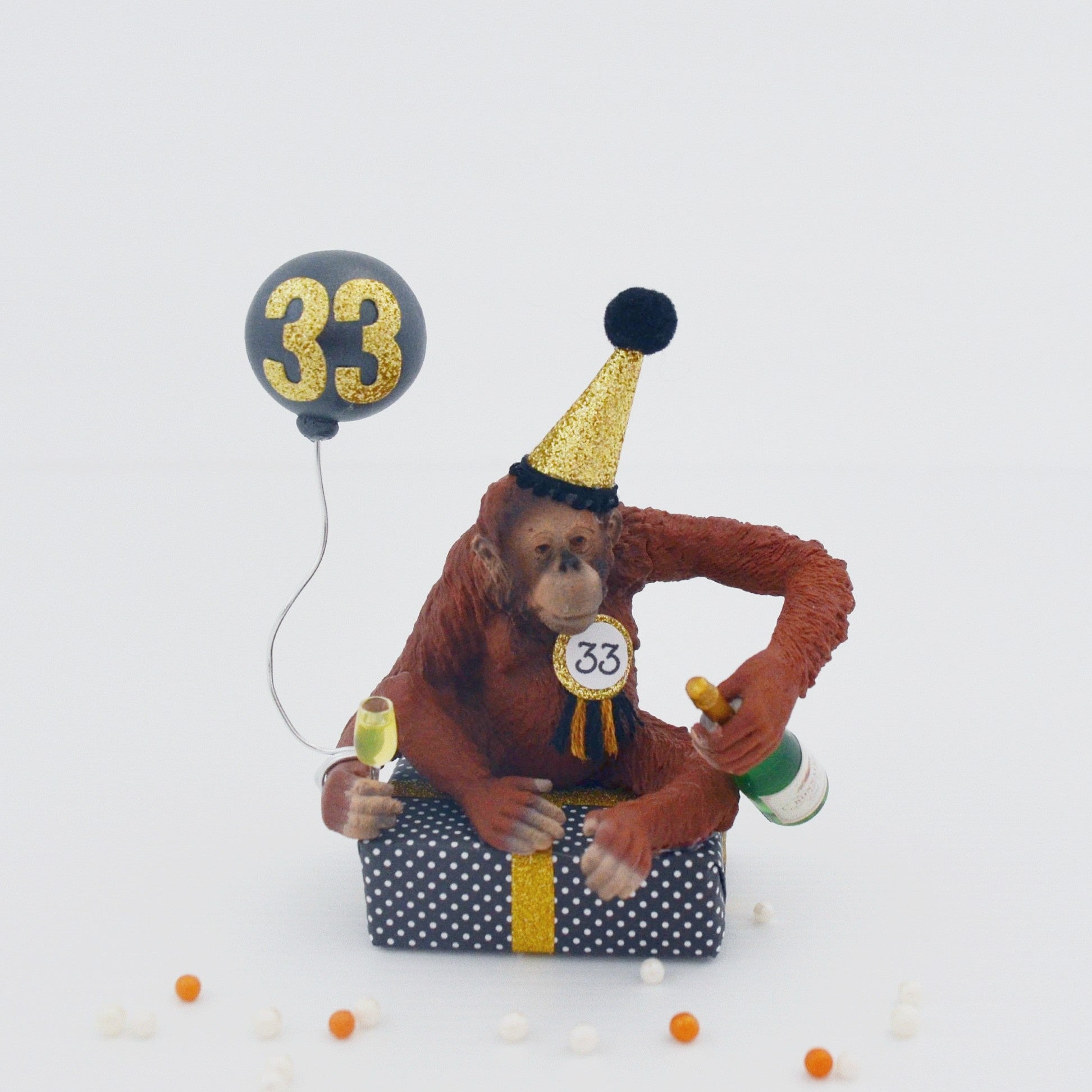 orangutan cake topper