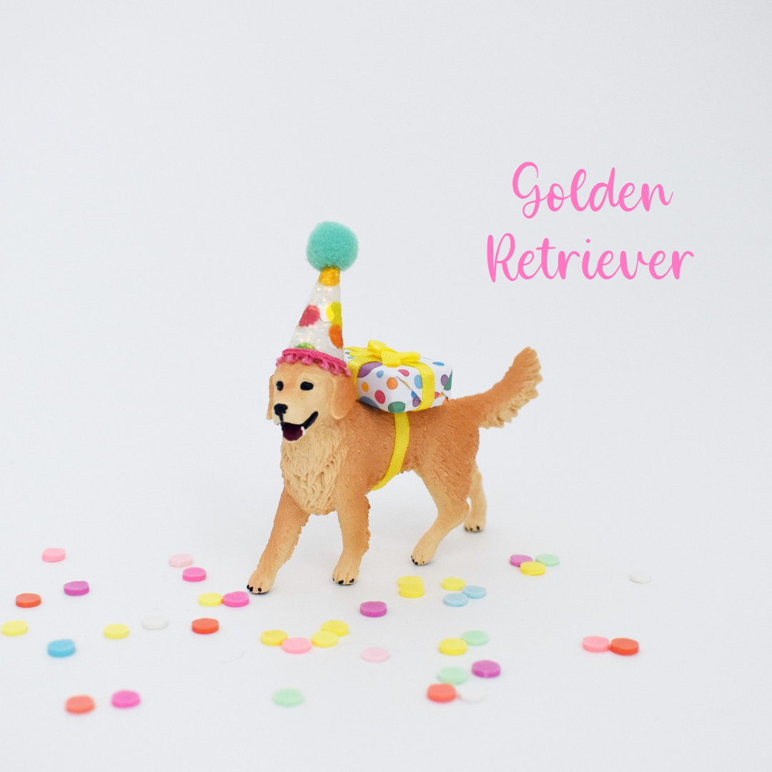 golden retriever cake topper