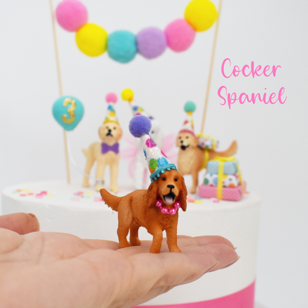 cocker spainel cake topper