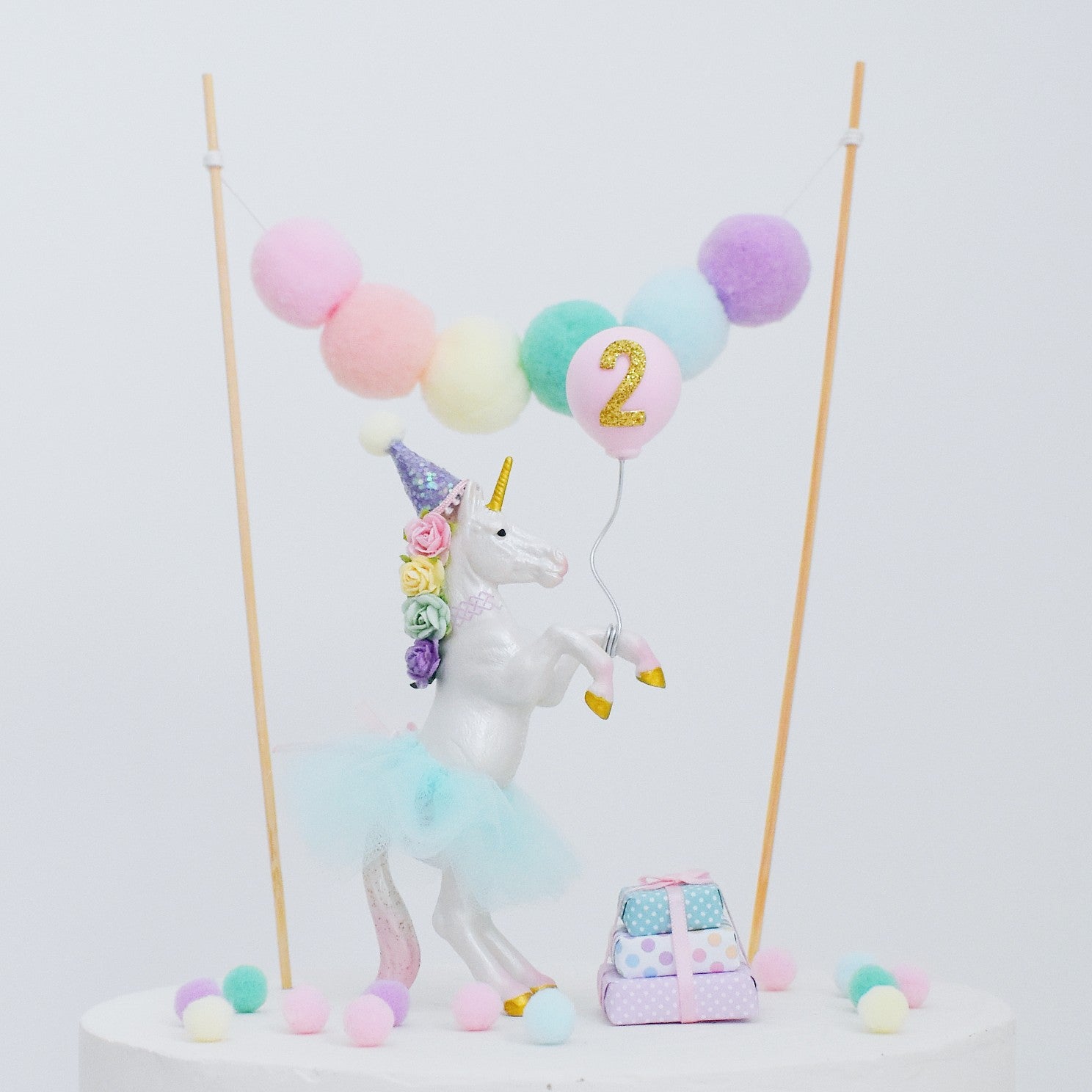 pastel rainbow unicorn decor